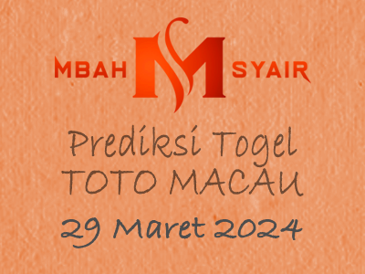 Kode Syair Macau 29 Maret 2024 Hari Jumat