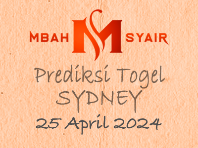 Kode Syair Sydney 25 April 2024 Hari Kamis